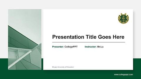 Miyagi University of Education General Purpose PPT Template
