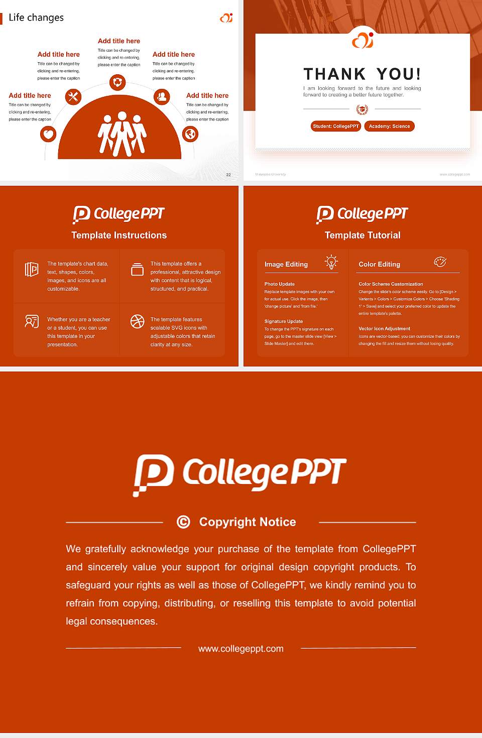 Mimasaka University National Scholarship Defense PPT Template4:3 ratio PPT effect preview image4