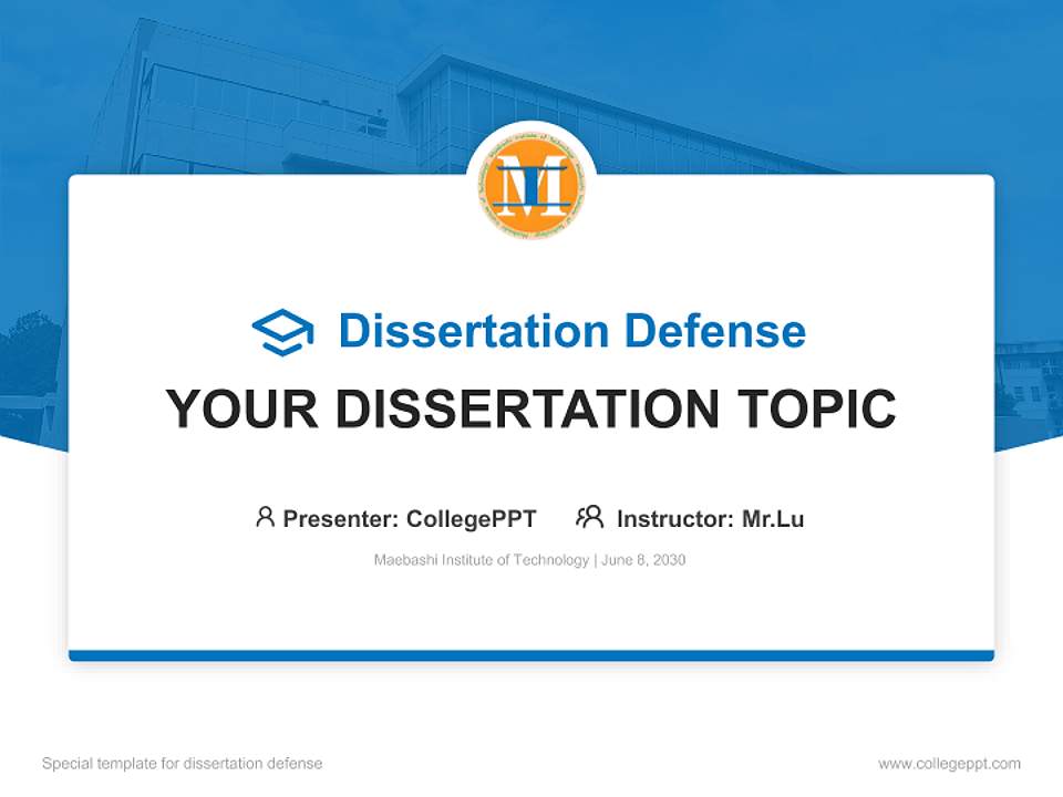 Maebashi Institute of Technology Graduation Thesis Defense PPT Template4:3 ratio PPT effect preview image7