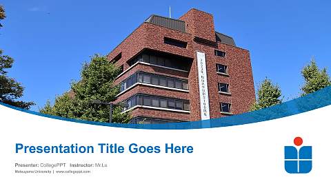 Matsuyama University Course/Courseware Creation PPT Template