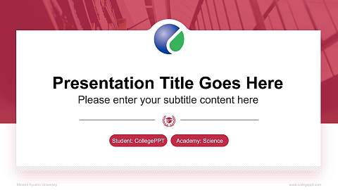 Minami Kyushu University National Scholarship Defense PPT Template