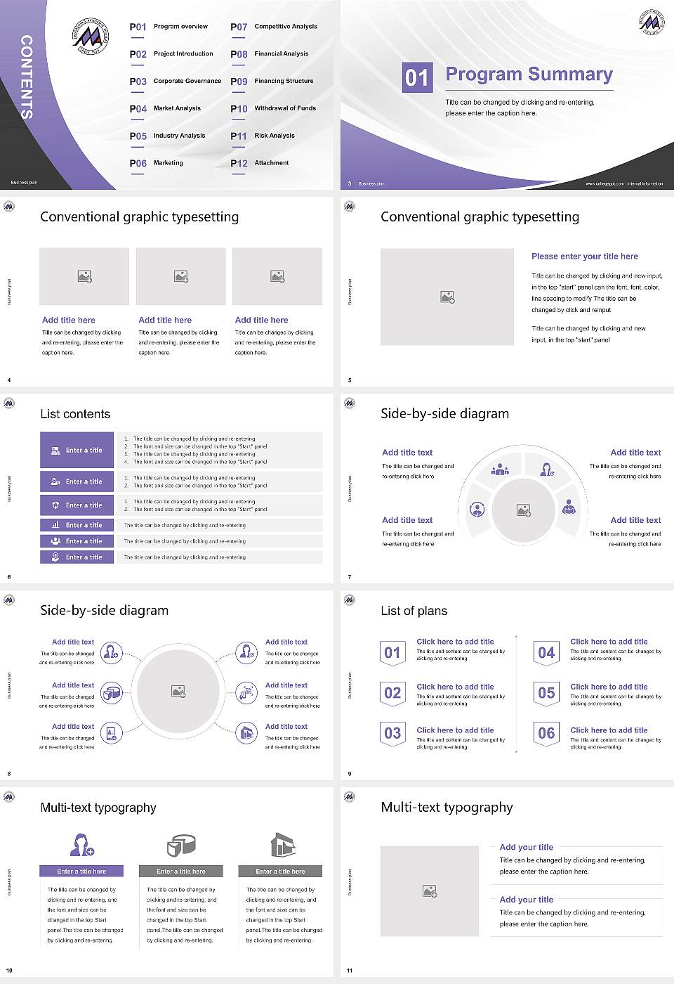 Musashino Academia Musicae Competition/Entrepreneurship Contest PPT Template16:9 ratio PPT effect preview image2