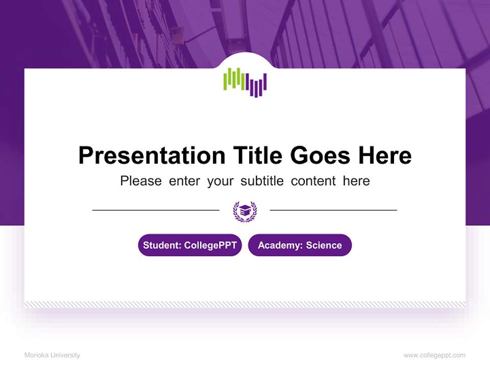 Morioka University National Scholarship Defense PPT Template4:3 ratio PPT effect preview image4