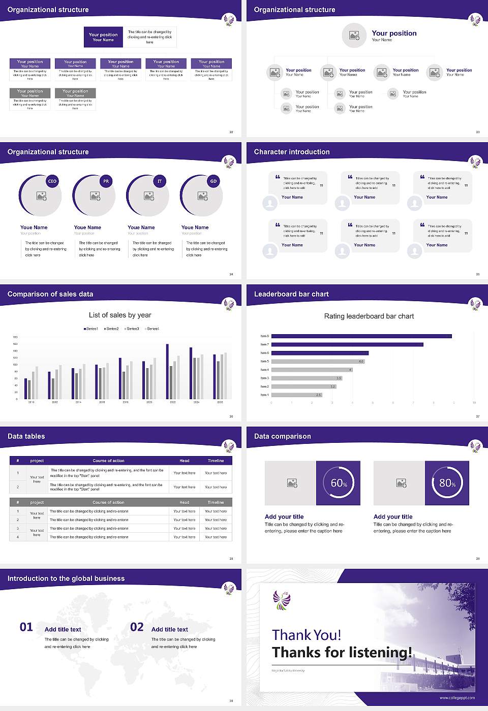 Nagaoka Sutoku University Academic Presentation/Research Findings Report PPT Template16:9 ratio PPT effect preview image4