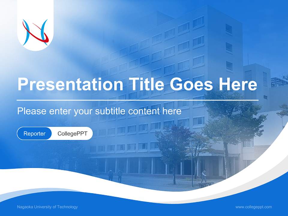 Nagaoka University of Technology Lecture Sharing and Networking Event PPT Template4:3 ratio PPT effect preview image4