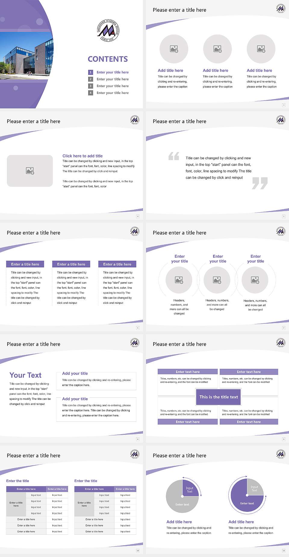 Musashino Academia Musicae Course/Courseware Creation PPT Template4:3 ratio PPT effect preview image2