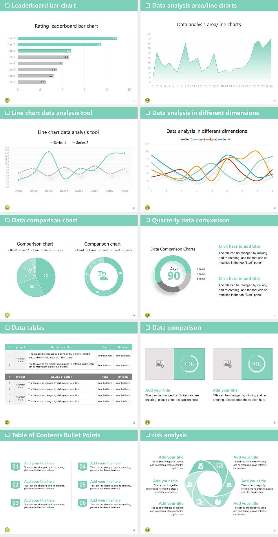 Matsumoto Dental University General Purpose PPT Template4:3 ratio PPT effect preview image4