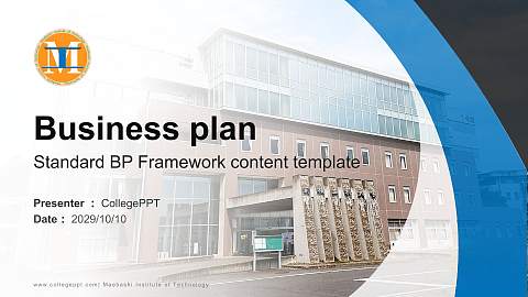 Maebashi Institute of Technology Competition/Entrepreneurship Contest PPT Template
