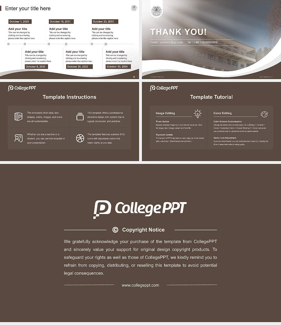 Minobusan University Lecture Sharing and Networking Event PPT Template16:9 ratio PPT effect preview image4