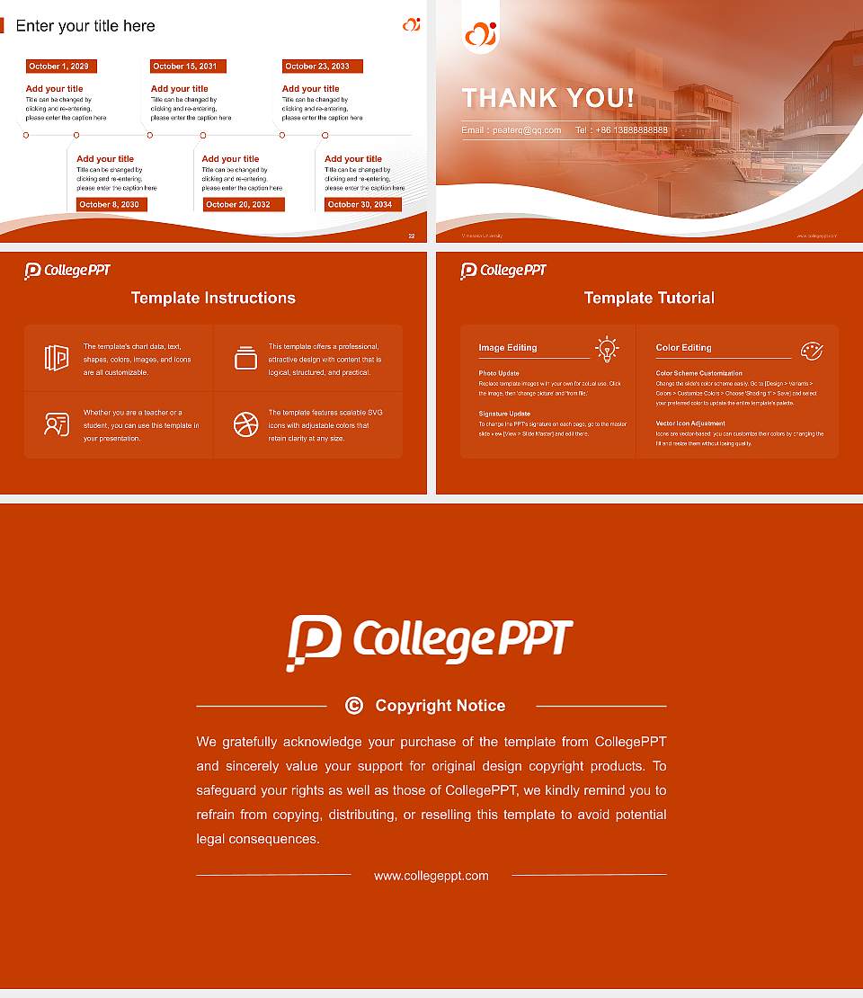 Mimasaka University Lecture Sharing and Networking Event PPT Template16:9 ratio PPT effect preview image4
