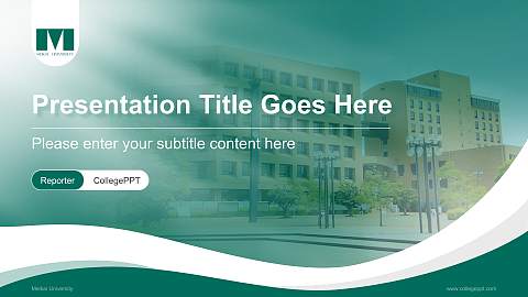 Meikai University Lecture Sharing and Networking Event PPT Template