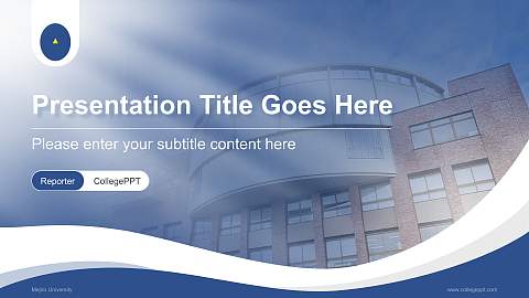 Mejiro University Lecture Sharing and Networking Event PPT Template
