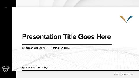 Kyoto Institute of Technology Thesis Proposal/Graduation Defense PPT Template
