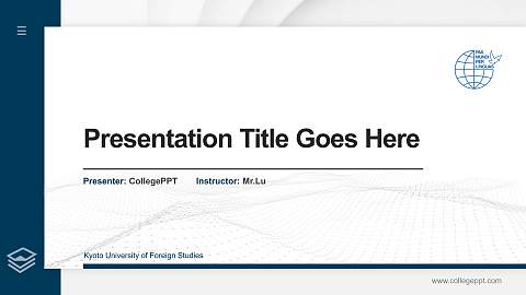Kyoto University of Foreign Studies Thesis Proposal/Graduation Defense PPT Template