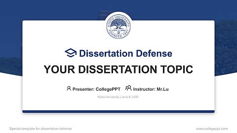 Kyoto University Graduation Thesis Defense PPT Template