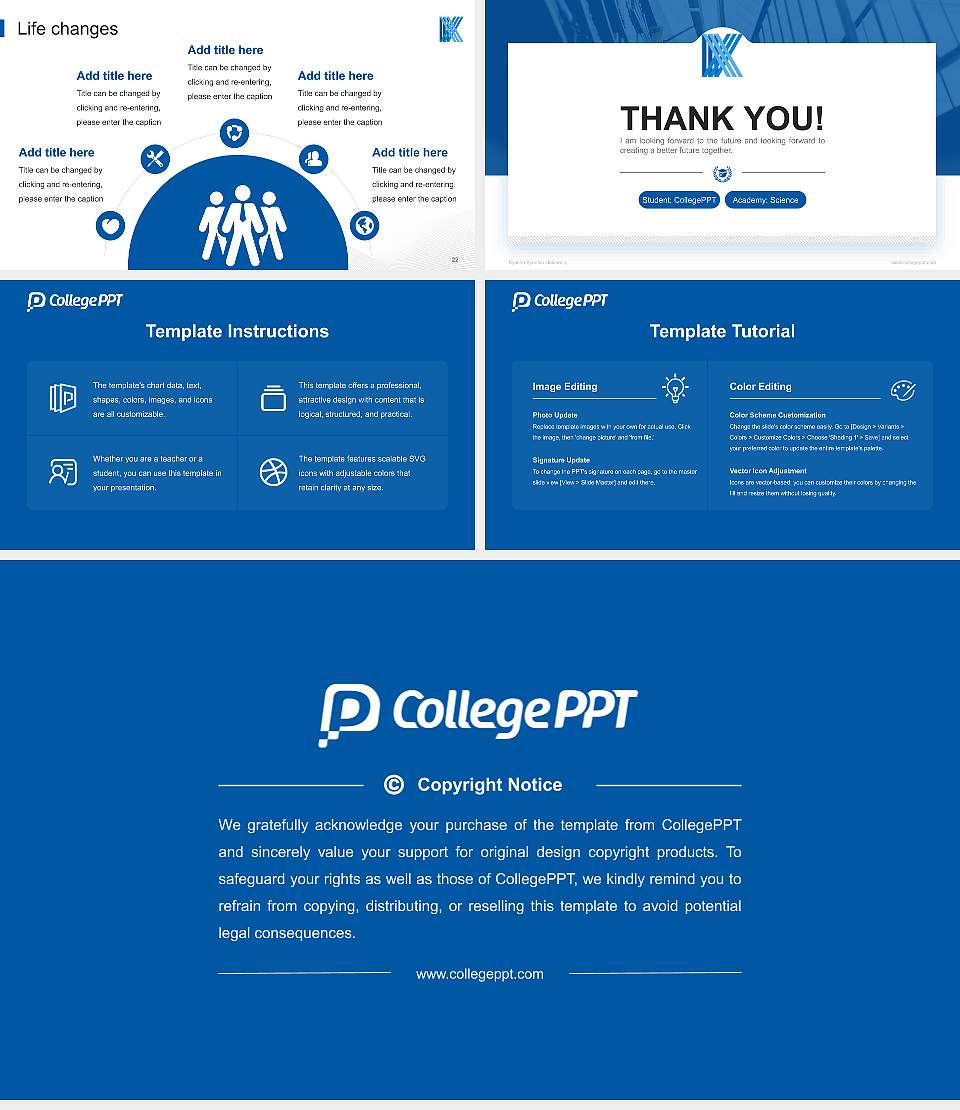 Kyushu Kyoritsu University National Scholarship Defense PPT Template16:9 ratio PPT effect preview image4
