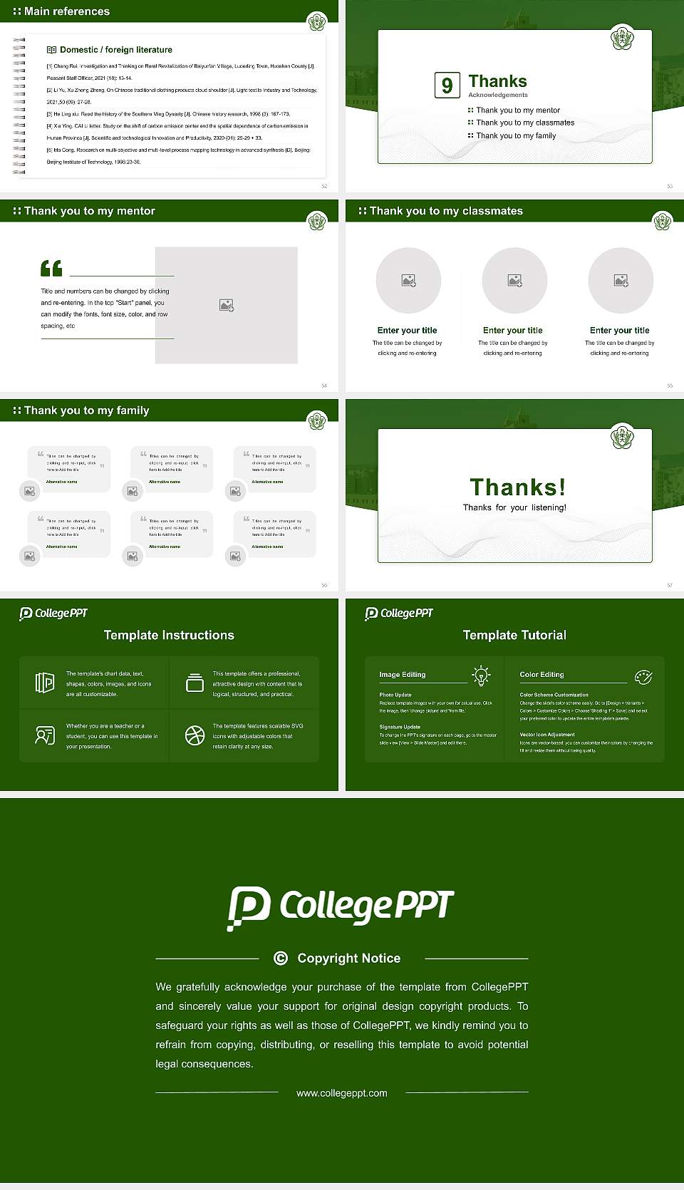 Kyushu Nutrition Welfare University Graduation Thesis Defense PPT Template16:9 ratio PPT effect preview image7
