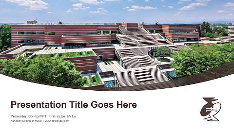 Kunitachi College of Music Course/Courseware Creation PPT Template