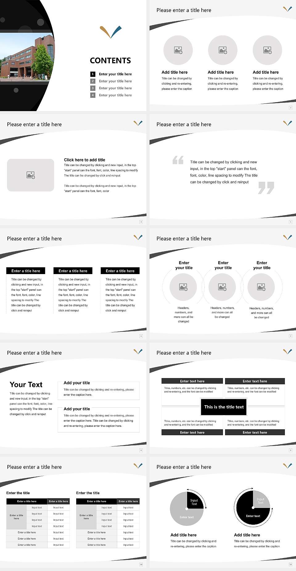 Kyoto Institute of Technology Course/Courseware Creation PPT Template4:3 ratio PPT effect preview image2