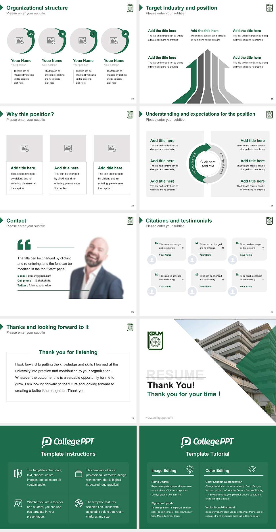 Kyoto Prefectural University of Medicine Resume PPT Template4:3 ratio PPT effect preview image4