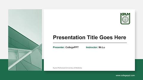 Kyoto Prefectural University of Medicine General Purpose PPT Template