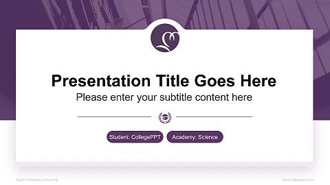 Kyoto Tachibana University National Scholarship Defense PPT Template