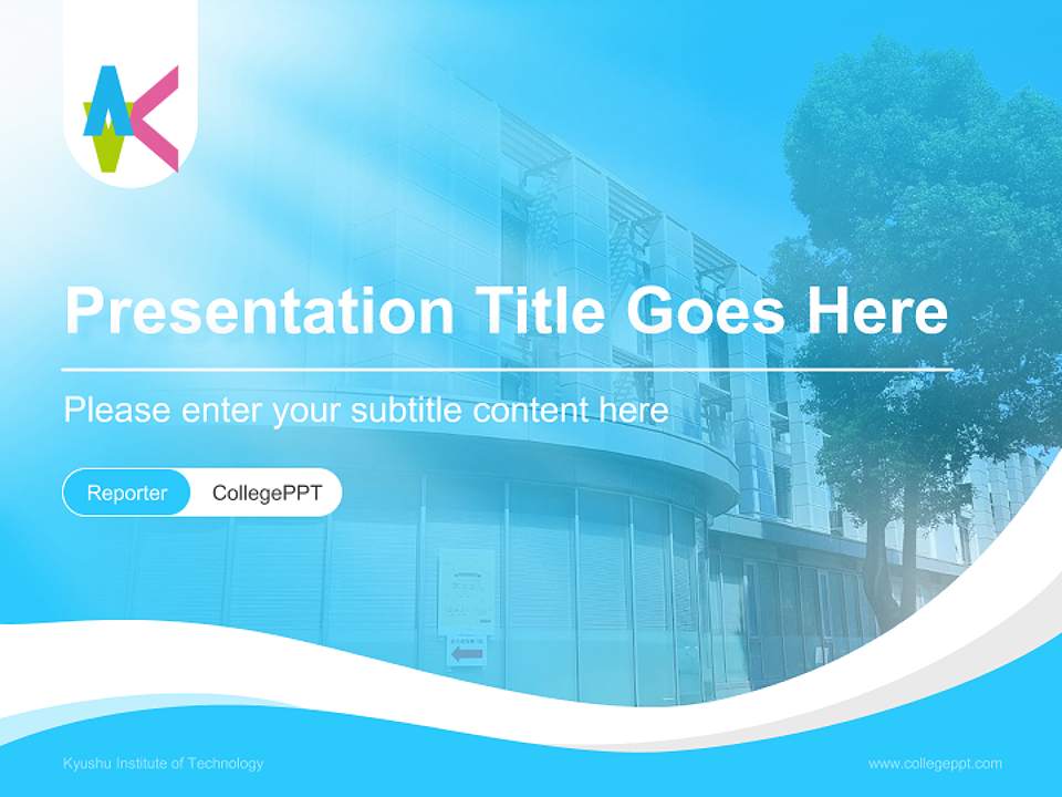 Kyushu Institute of Technology Lecture Sharing and Networking Event PPT Template4:3 ratio PPT effect preview image4