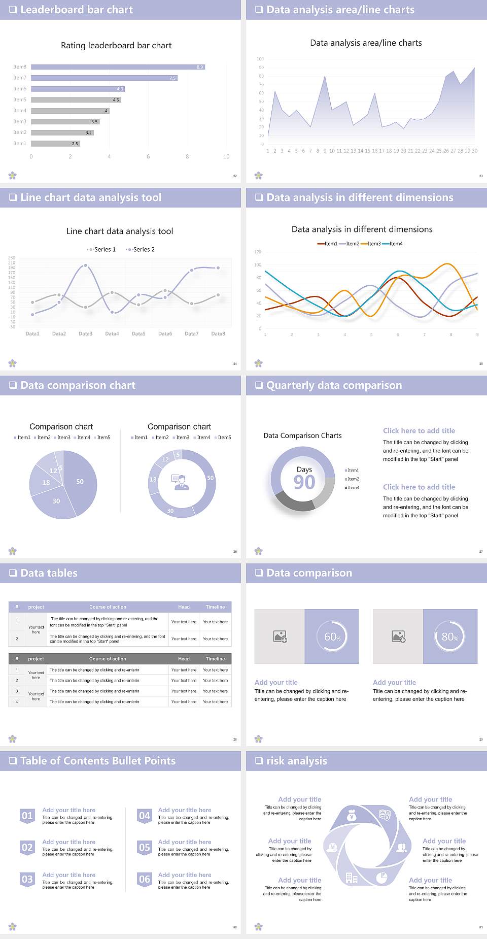 Kushiro Public University of Economics General Purpose PPT Template4:3 ratio PPT effect preview image4