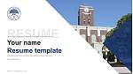 Kyoto University Resume Templat PPT