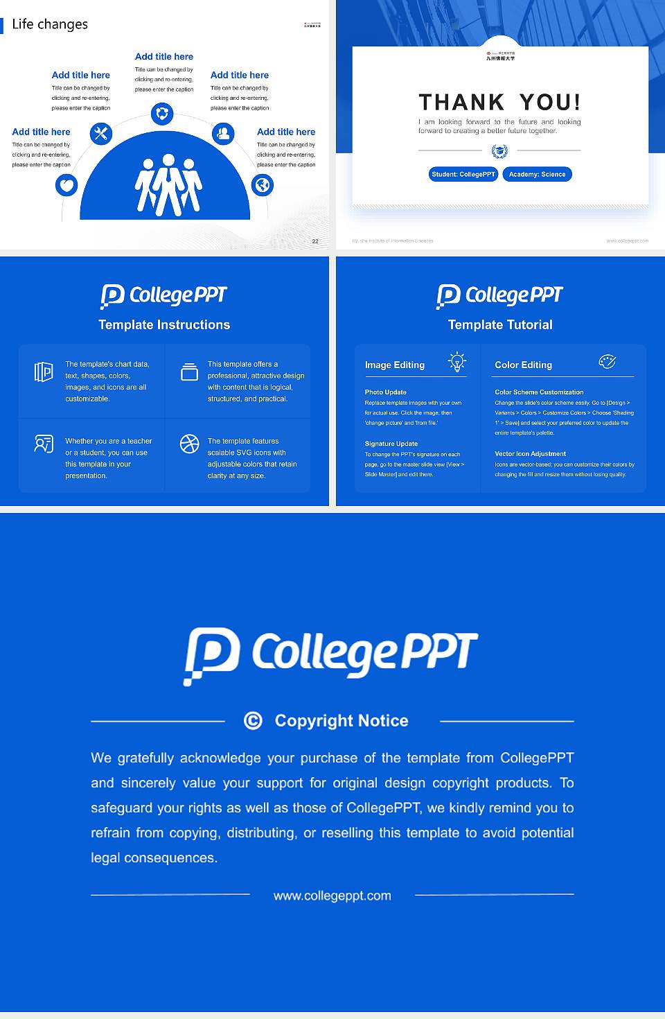 Kyushu Institute of Information Sciences National Scholarship Defense PPT Template4:3 ratio PPT effect preview image4