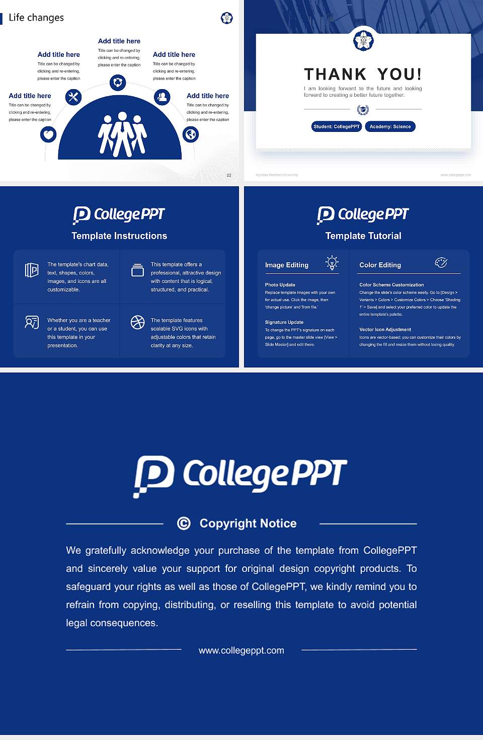 Kyoritsu Women’s University National Scholarship Defense PPT Template4:3 ratio PPT effect preview image4