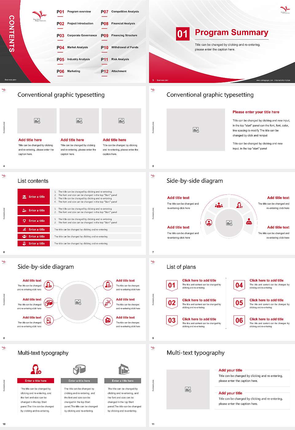 Kyoto Koka Women’s University Competition/Entrepreneurship Contest PPT Template16:9 ratio PPT effect preview image2