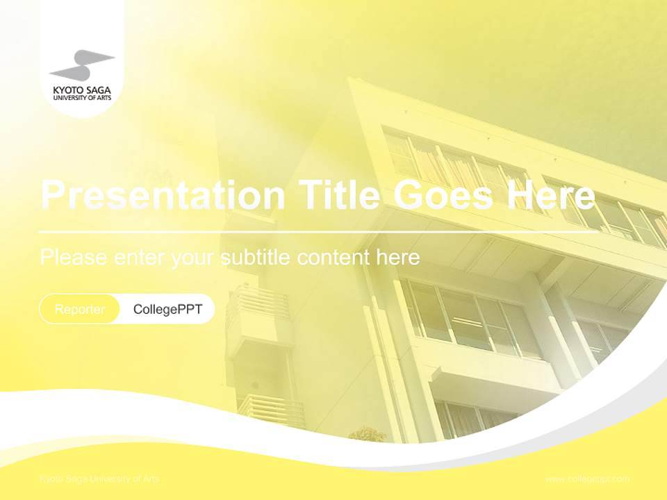 Kyoto Saga University of Arts Lecture Sharing and Networking Event PPT Template4:3 ratio PPT effect preview image4