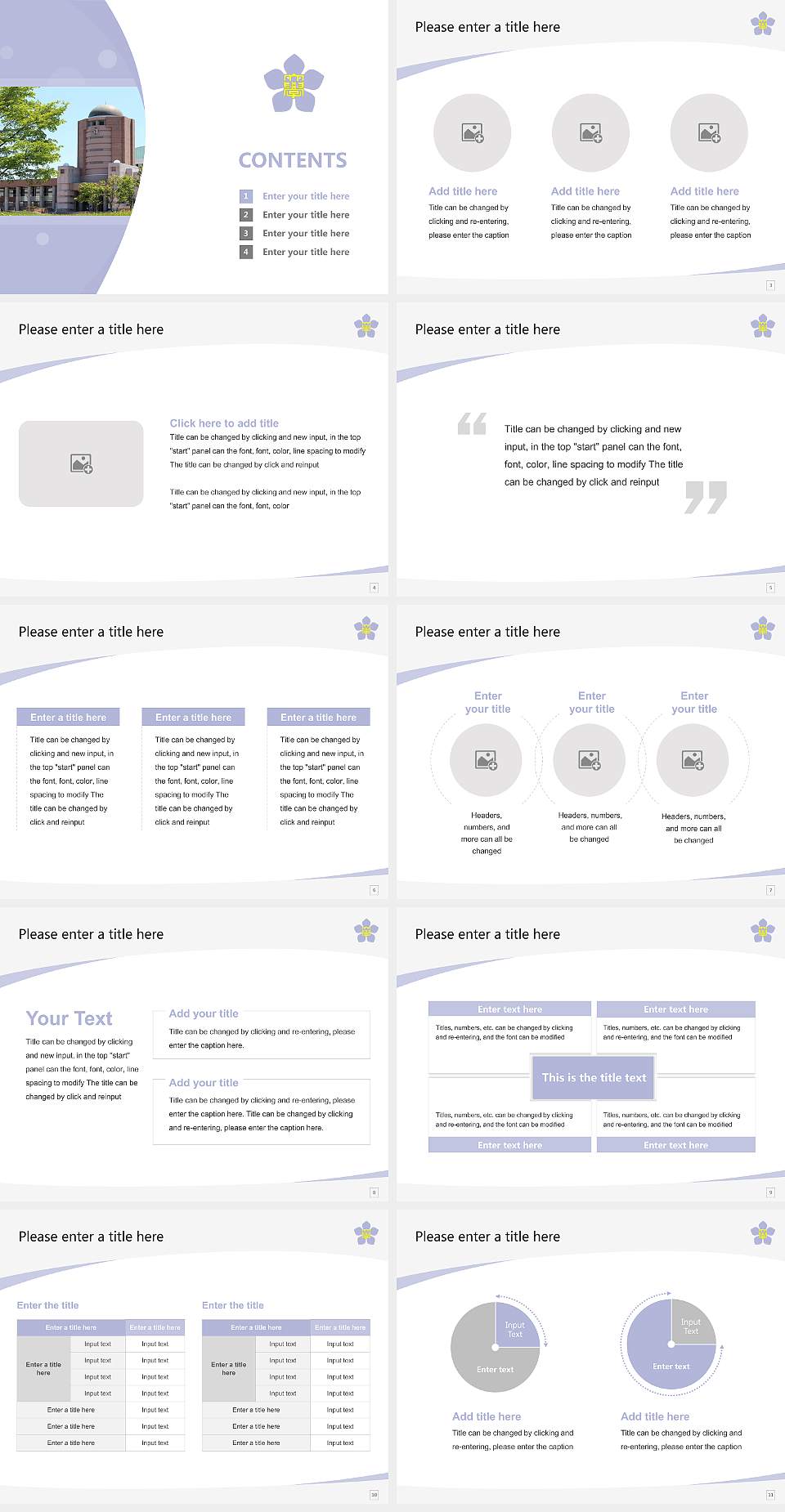 Kushiro Public University of Economics Course/Courseware Creation PPT Template4:3 ratio PPT effect preview image2