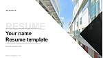 Kyoto City University of Arts Resume PPT Template
