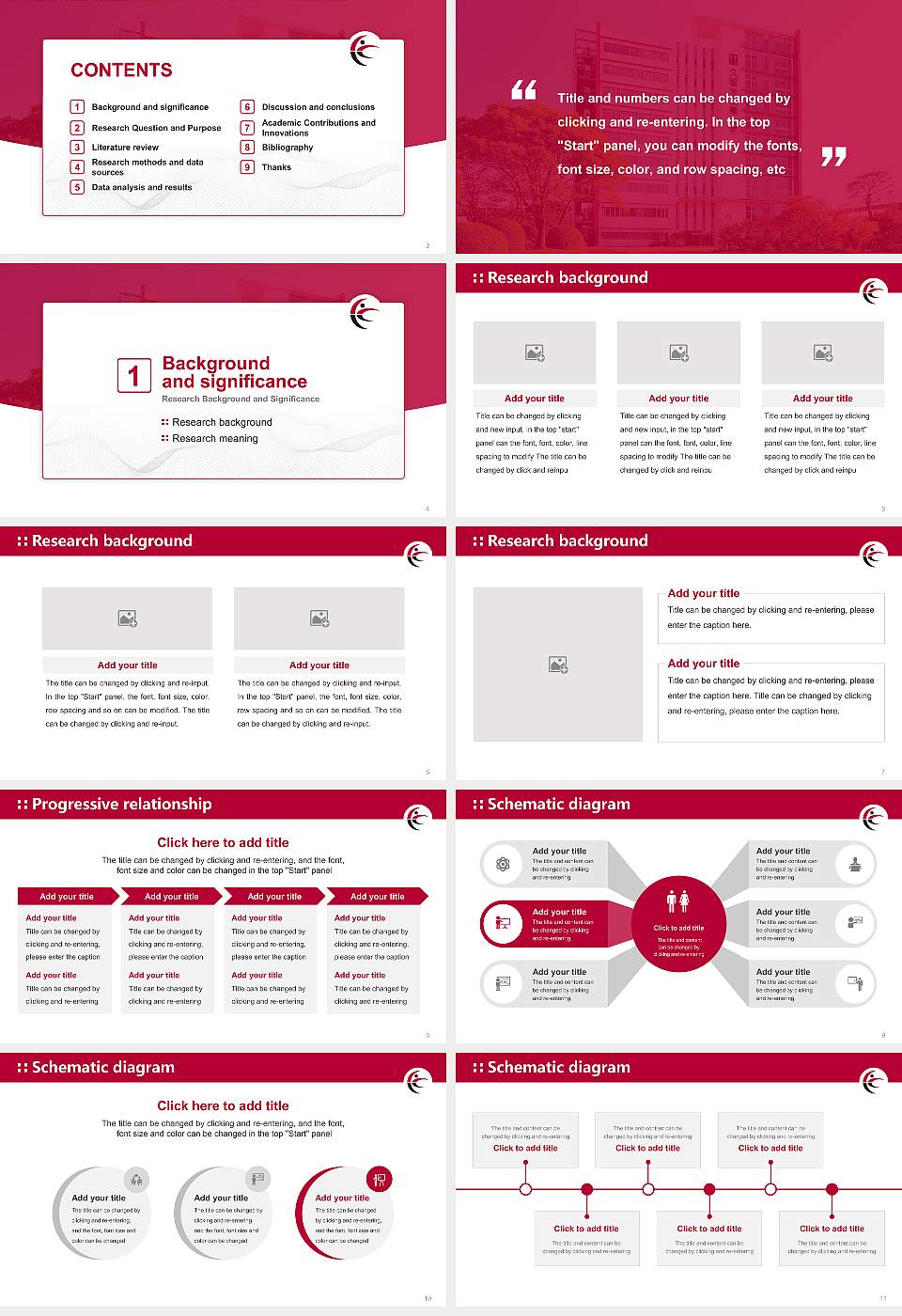 Kurume Institute of Technology Graduation Thesis Defense PPT Template16:9 ratio PPT effect preview image2