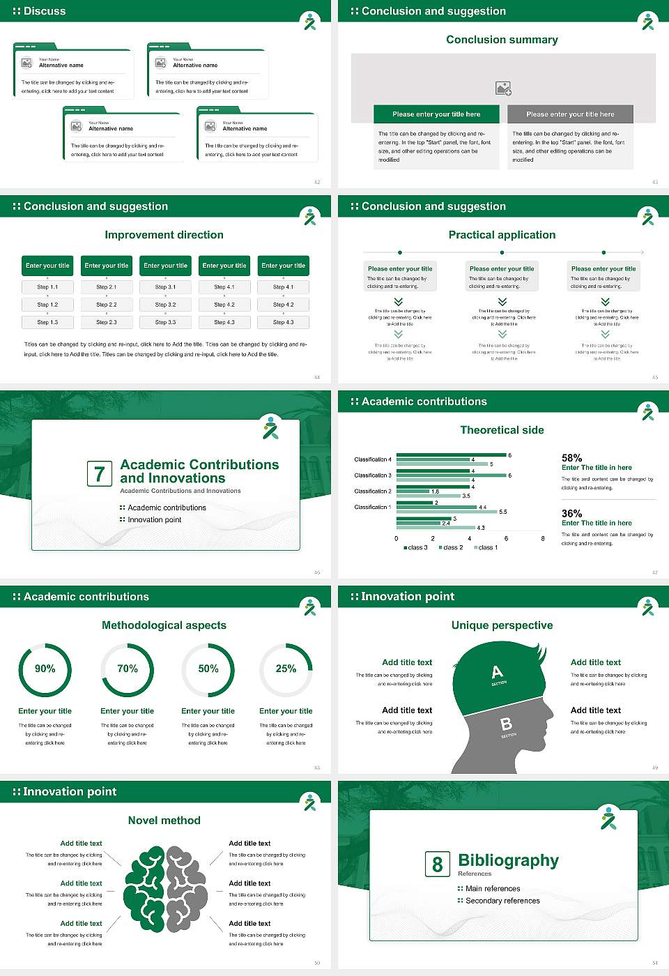 Kurume University Graduation Thesis Defense PPT Template16:9 ratio PPT effect preview image6