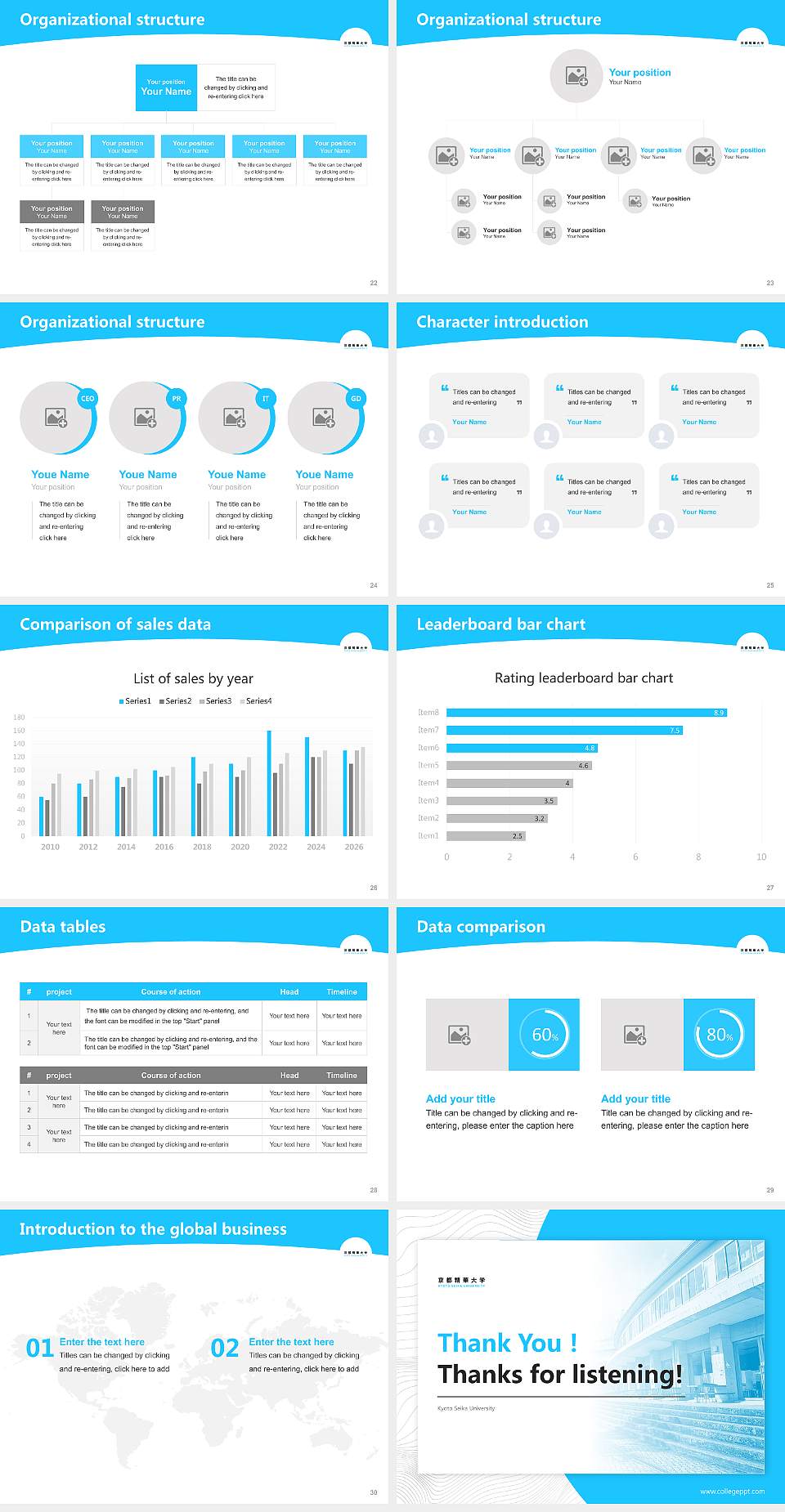 Kyoto Seika University Academic Presentation/Research Findings Report PPT Template4:3 ratio PPT effect preview image4