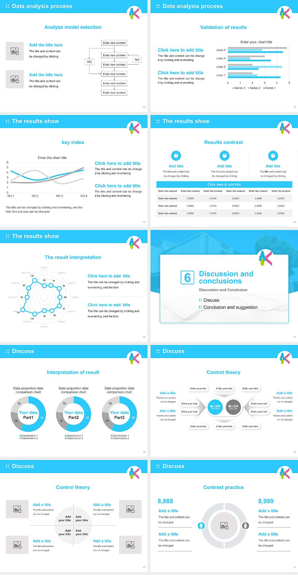 Kyushu Institute of Technology Graduation Thesis Defense PPT Template4:3 ratio PPT effect preview image5
