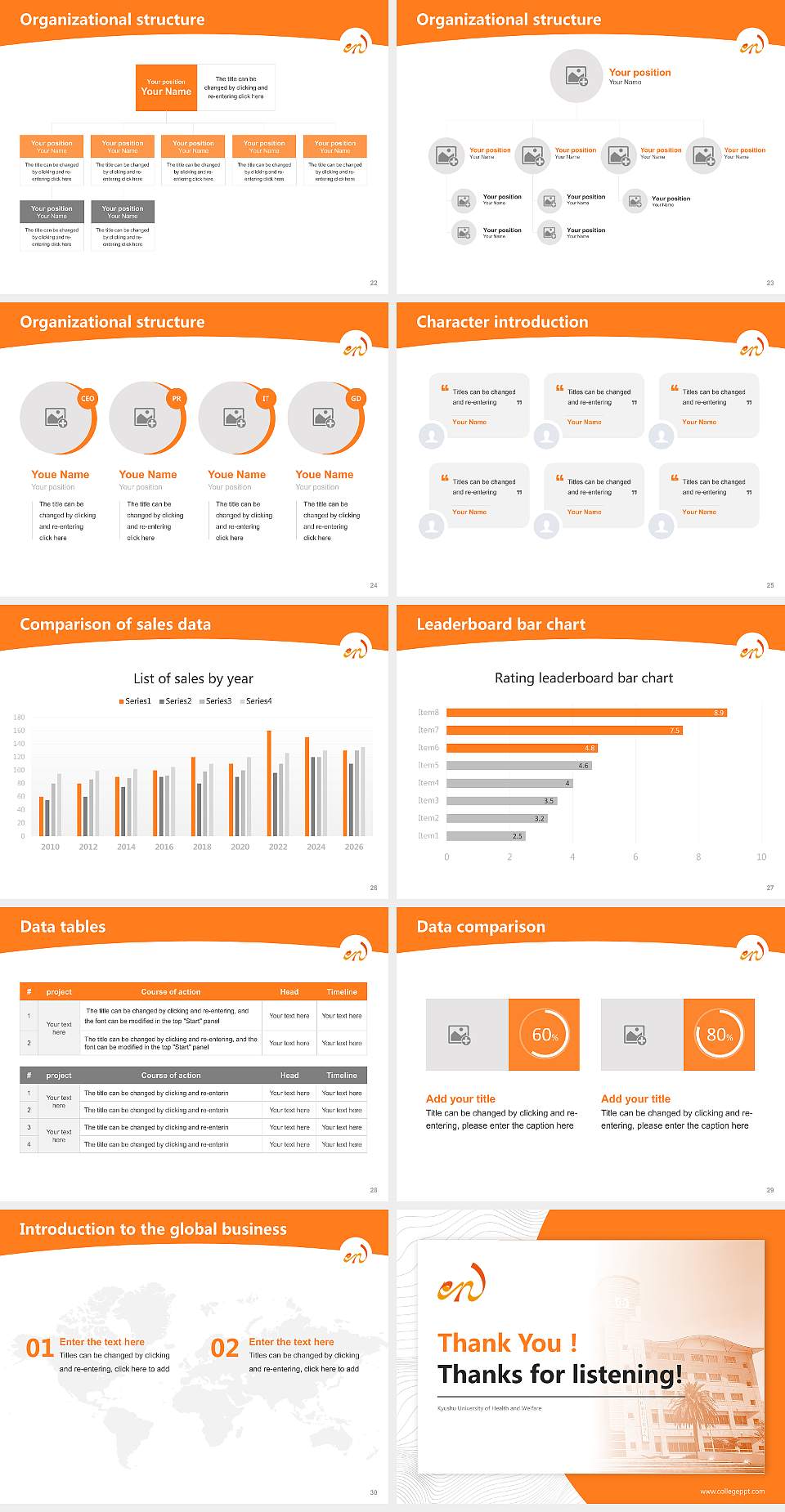 Kyushu University of Health and Welfare Academic Presentation/Research Findings Report PPT Template4:3 ratio PPT effect preview image4