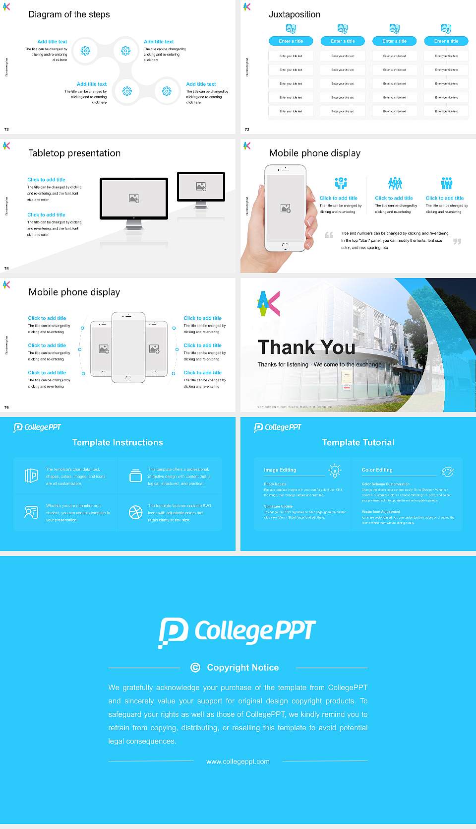 Kyushu Institute of Technology Competition/Entrepreneurship Contest PPT Template16:9 ratio PPT effect preview image9