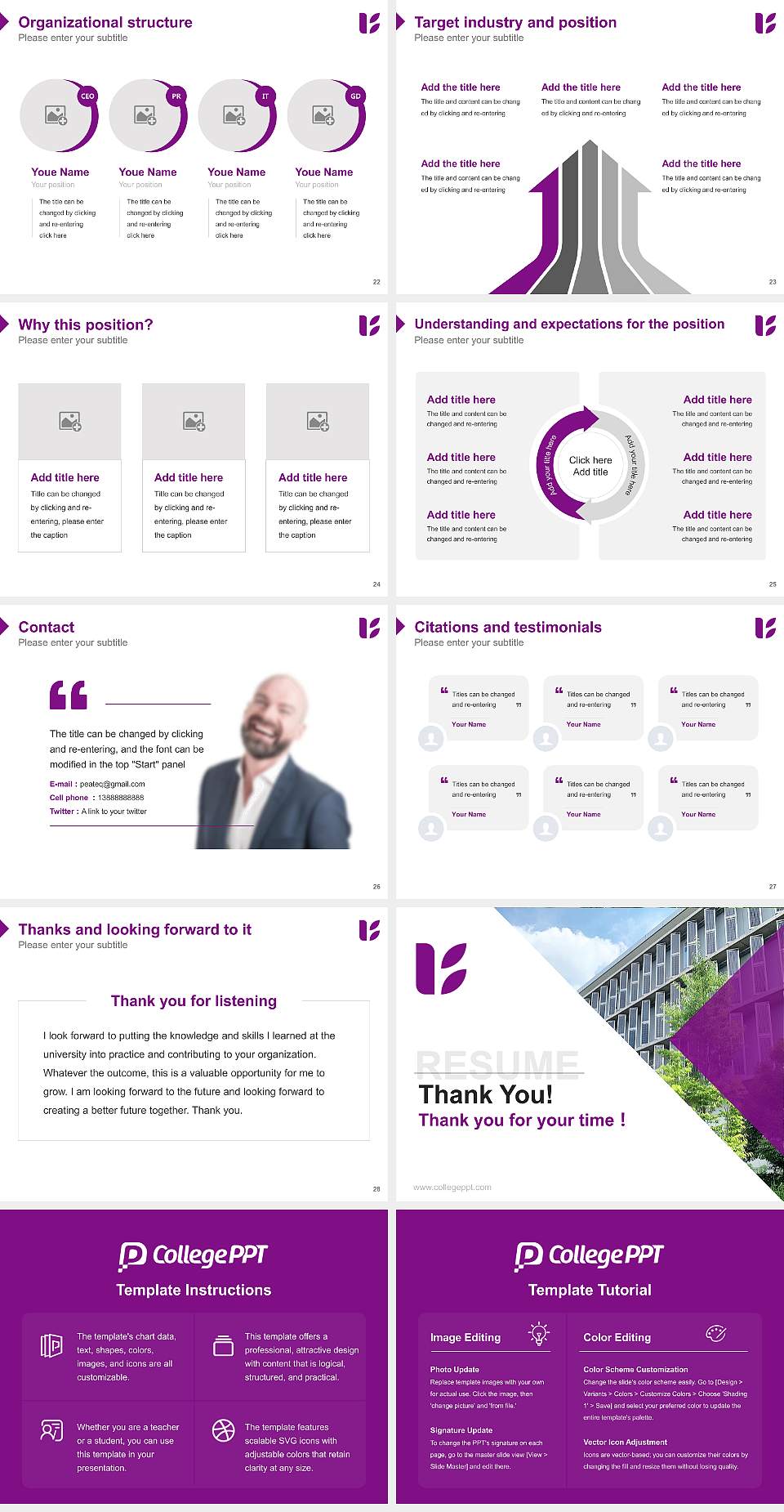 Kyoto University of Education Resume PPT Template4:3 ratio PPT effect preview image4