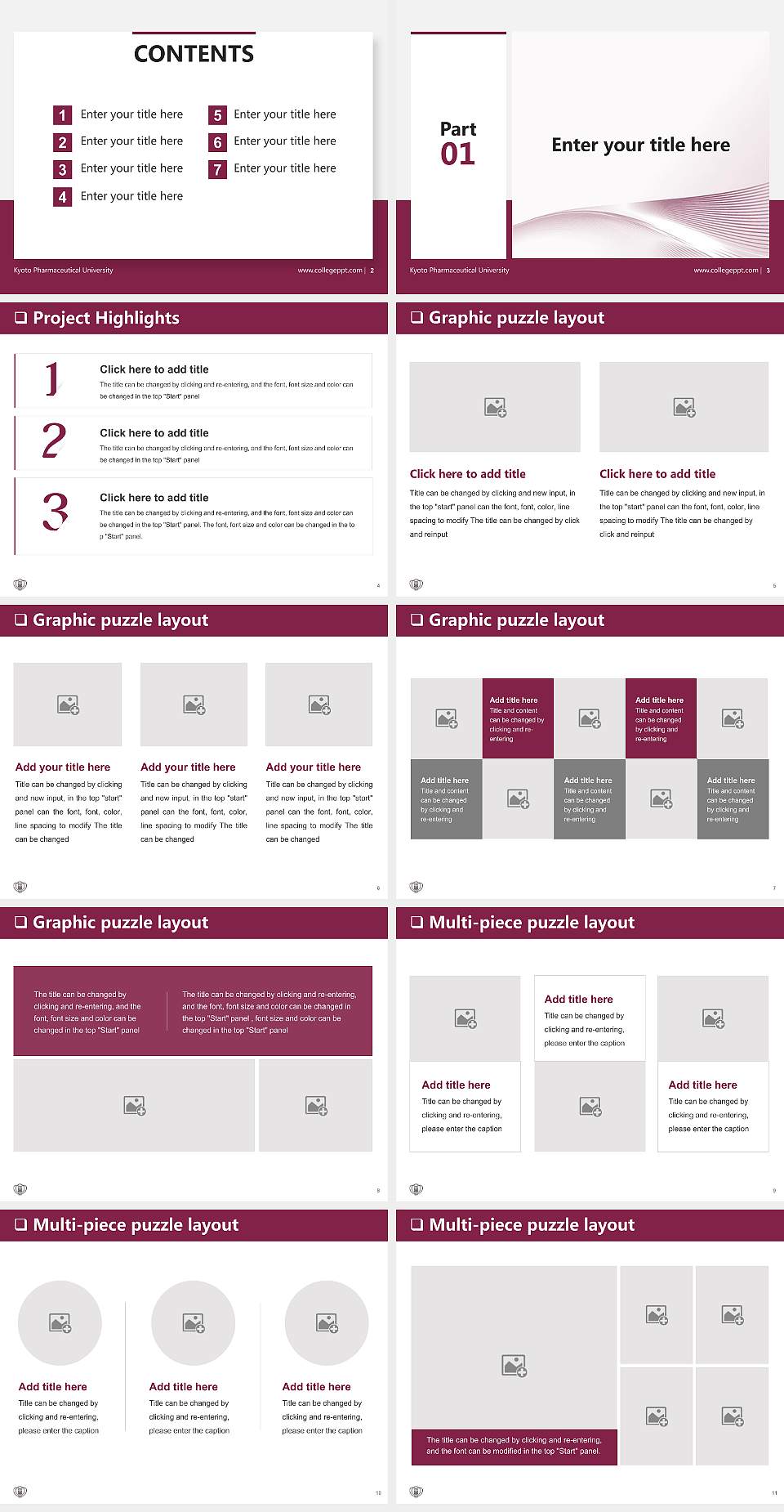 Kyoto  Pharmaceutical  University General Purpose PPT Template4:3 ratio PPT effect preview image2