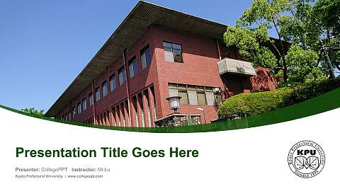 Kyoto Prefectural University Course/Courseware Creation PPT Template