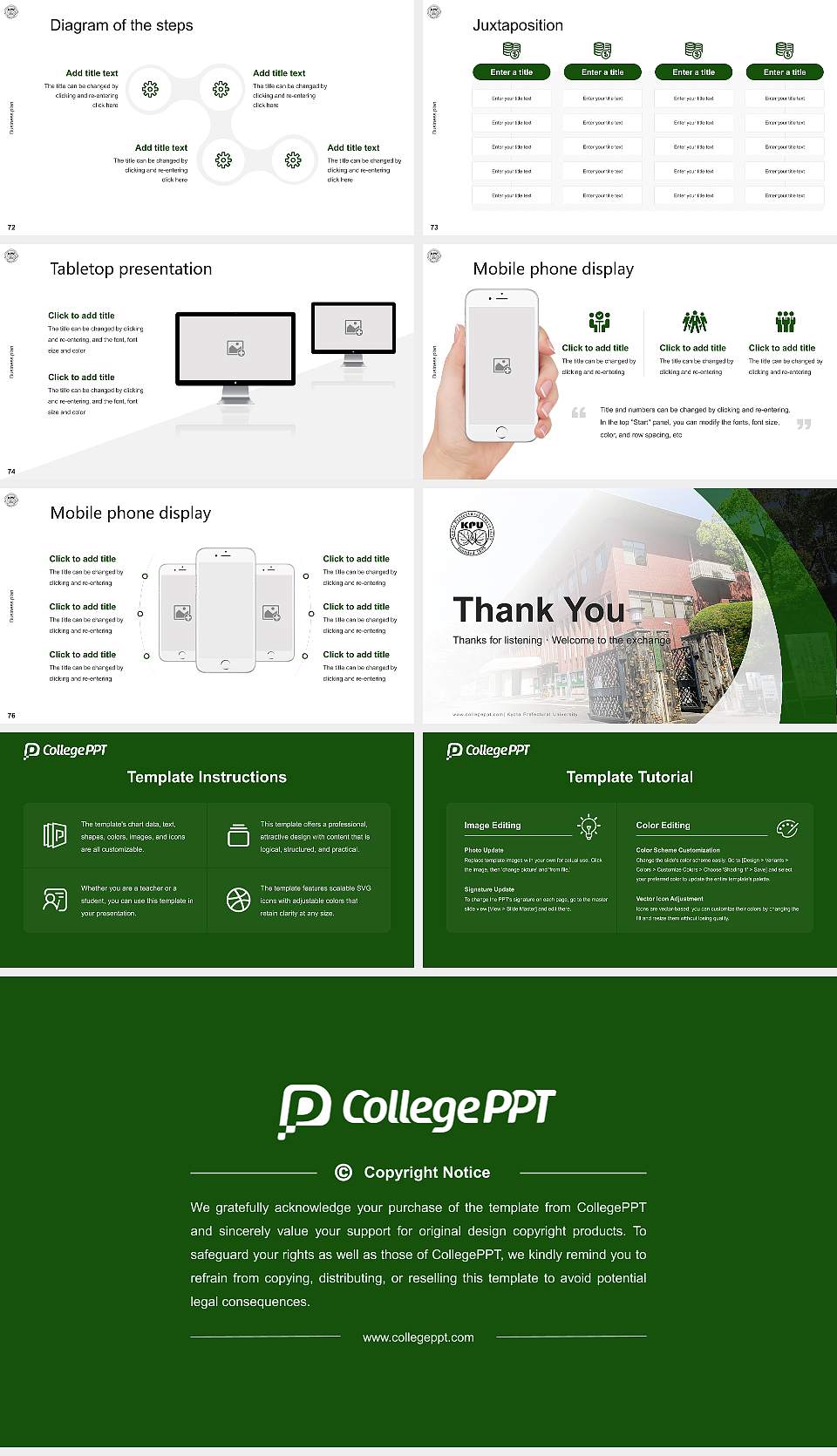 Kyoto Prefectural University Competition/Entrepreneurship Contest PPT Template16:9 ratio PPT effect preview image9
