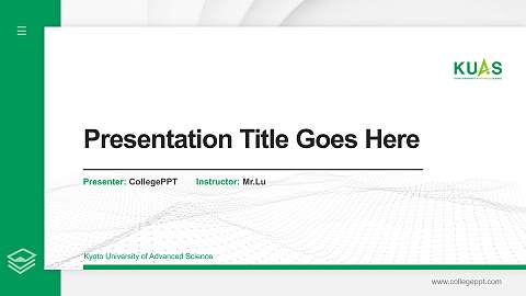 Kyoto University of Advanced Science Thesis Proposal/Graduation Defense PPT Template