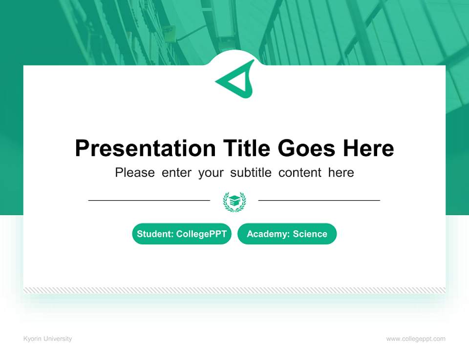 Kyorin University National Scholarship Defense PPT Template4:3 ratio PPT effect preview image4