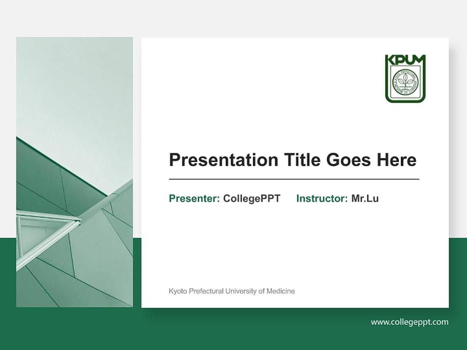 Kyoto Prefectural University of Medicine General Purpose PPT Template4:3 ratio PPT effect preview image6