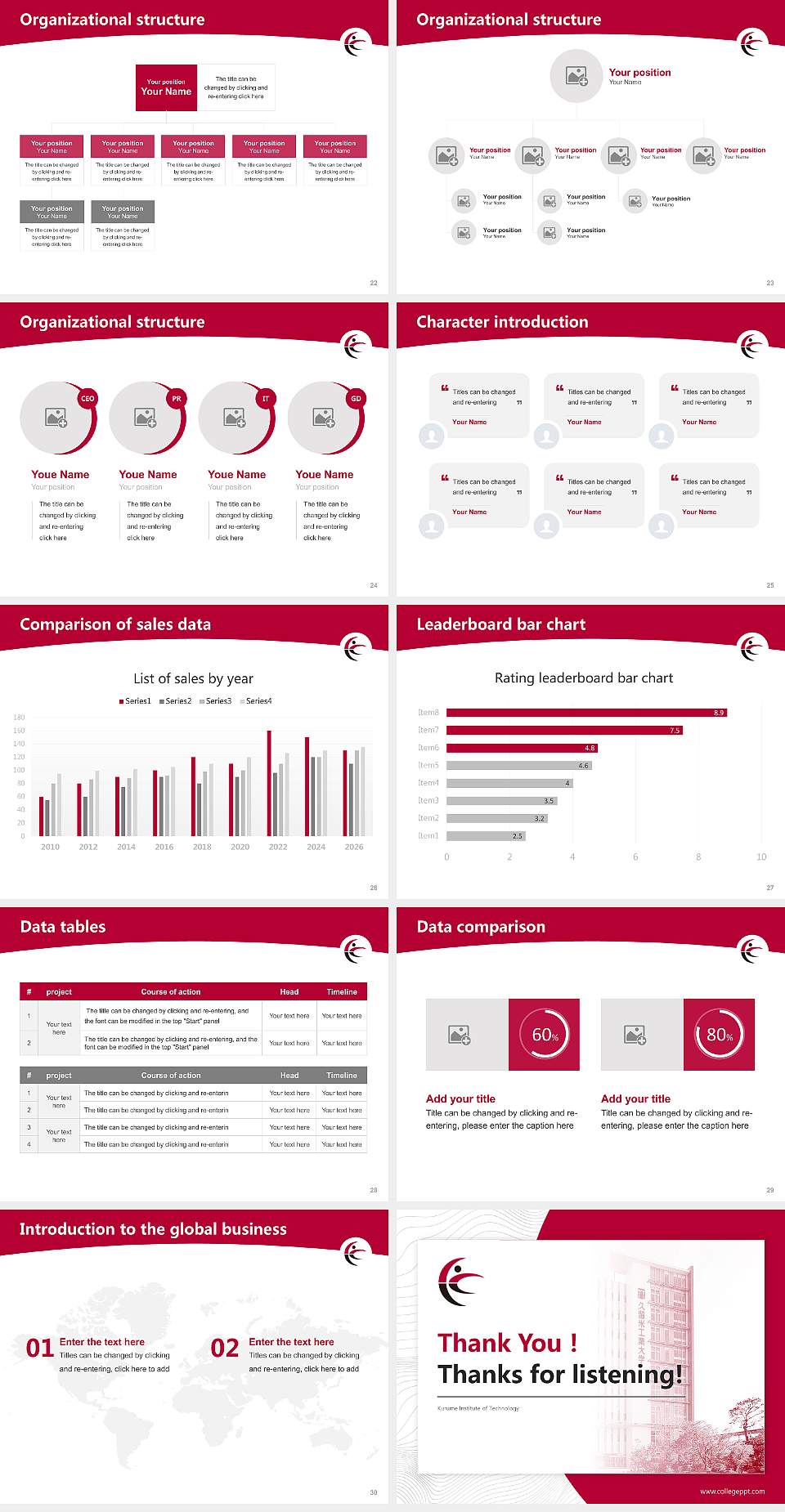 Kurume Institute of Technology Academic Presentation/Research Findings Report PPT Template4:3 ratio PPT effect preview image4