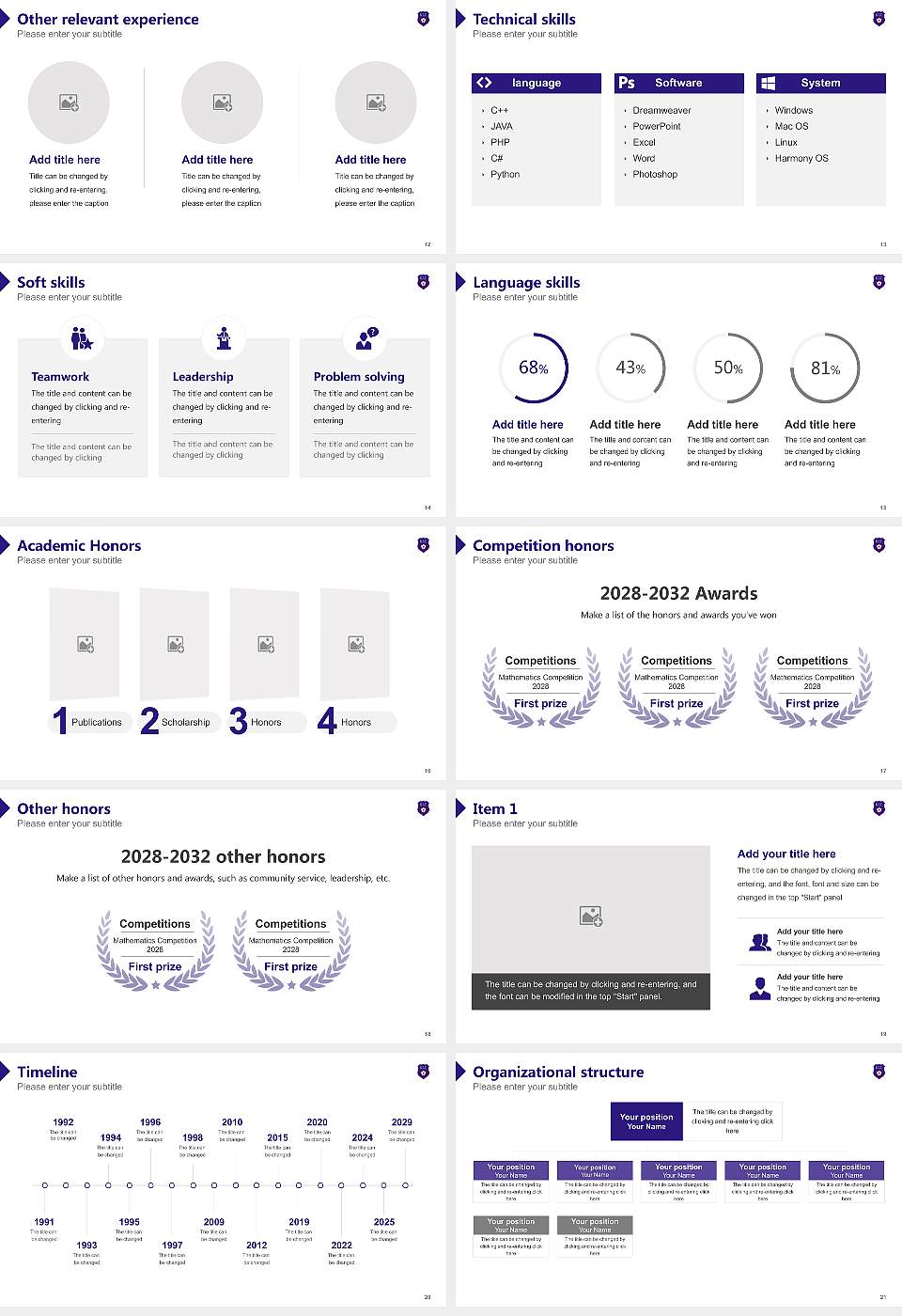 Kyushu Lutheran College Resume PPT Template16:9 ratio PPT effect preview image3